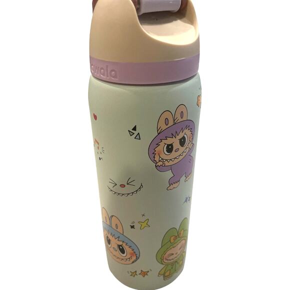 Owala 32oz Free Sip Water Stainless Steel Bottle Costal Mist Labubu New In Box! - Picture 4 of 7